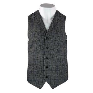 Gray Checkered Vest by Ciao Italy